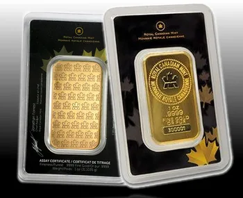 1 OZ Kanados Klevo Lapas, Aukso Juosta tauriųjų metalų. Auksu Į Priklausomų Serijos Numeris Akrilo hermetiška Pakuotė Be Magnetizmo