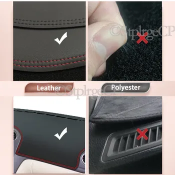 Aukštos kokybės odinė prietaisų skydelio apsaugos trinkelėmis ir šviesos-įrodymas, padas Mitsubishi Eclipse Kryžiaus 2017-2019 automobilių reikmenys