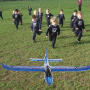 48CM Ranka Mesti Plaukioja Sklandytuvas Plokštumos Putų Žaislas 48cm Big Lėktuvo Modelis ELP Lauko Sporto Lėktuvų Įdomus Žaislai Vaikams Žaidimas