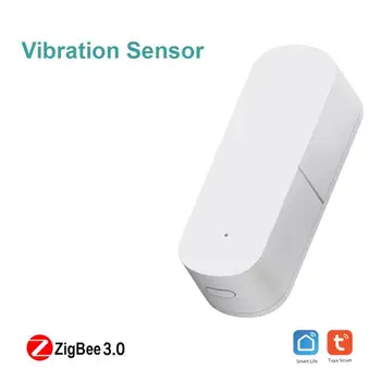 Zigbee Bevielio Ryšio Smart Vibracijos Jutiklis Pažangios Aptikimo Signalizacijos, Namų Apsaugos Sistema, Signalizacija Tuya/SmartLife Vibracijos Jutiklis