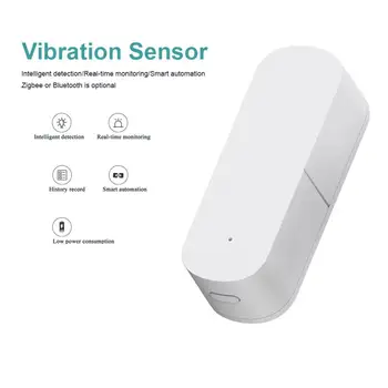 Zigbee Bevielio Ryšio Smart Vibracijos Jutiklis Pažangios Aptikimo Signalizacijos, Namų Apsaugos Sistema, Signalizacija Tuya/SmartLife Vibracijos Jutiklis