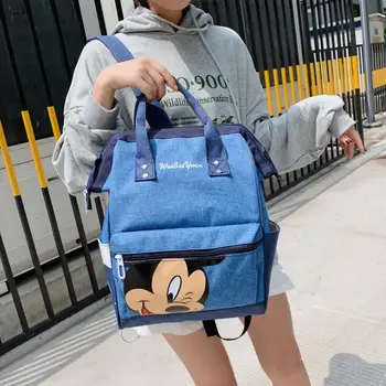 Disney Mickey Minnie Didelės Talpos Kuprinės Mickey Mouse Mados Studentas Kuprinę Moterų Krepšiai Mergina Kelionėms, Paketinių