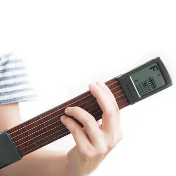 Kišenėje Gitaros Medis+Plastikas Nešiojamas Su Ekrano Pirštu Exerciser Traukinio Praktikos Priemonė Pradedantiesiems