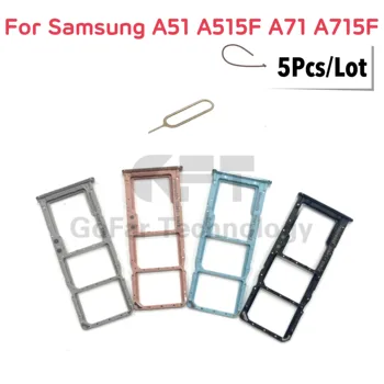 5vnt Samsung Galaxy A51 A515 A515F A71 A715 A715F A5 A7 2020 SIM Kortelės Dėklas Lizdo Laikiklį