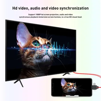 3 1. Jungiamasis Kabelis Mobilųjį Telefoną HDMI suderinamus TV HD Kabelis, skirtas 