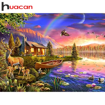 Huacan Diamond Tapybos 5D Kraštovaizdį 