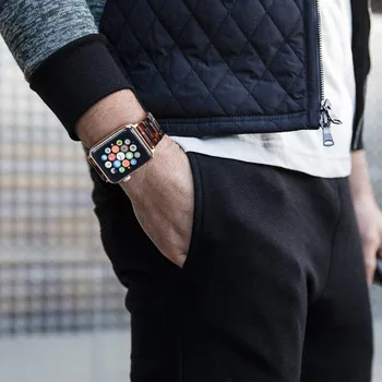 Derva Žiūrėti diržu, Apple Watch 6 4 3 44mm 40mm Skaidrus Band Apyrankę iWatch Serijos 6 5 3 38MM 42MM Juostos Pakeitimo