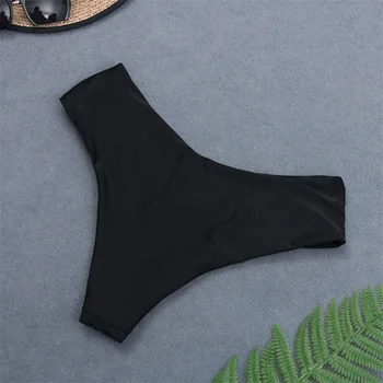 Juodas Bikini Panty Moterų Plaukti Apačioje Seksualus Mažas Juosmens Bikini Bottom