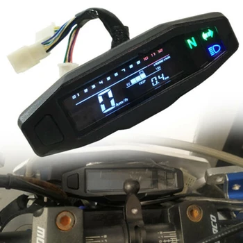 Universalus RPM Motociklo LCD Spidometras Mini Skaitiklio Rodmens Elektros Įpurškimo Karbiuratorius Priemonė Jutiklis