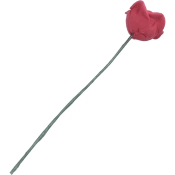 1/12 Miniatiūriniai Lėlių rankų darbo Molio, raudona rožė gėlių ornamentu 10pieces
