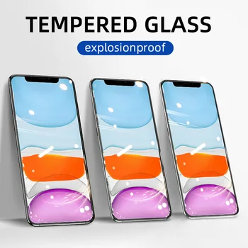 3Pcs Ekrano Apsaugos iPhone 12 11 Pro Max Mini Grūdintas Stiklas Filmas 