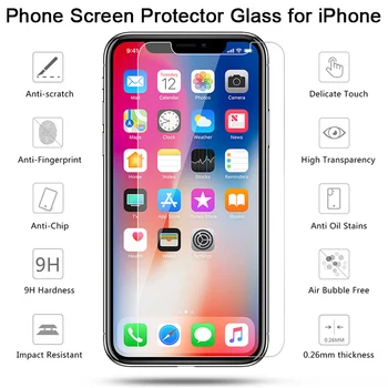 3Pcs Ekrano Apsaugos iPhone 12 11 Pro Max Mini Grūdintas Stiklas Filmas 