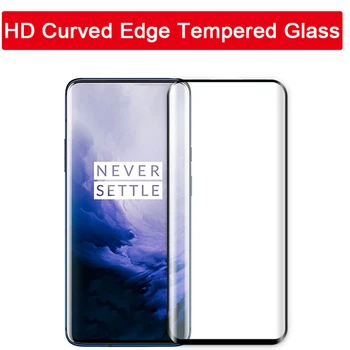 5D lenktas grūdintas stiklas Oneplus 7 pro 7pro screen protector vienas plius 7 pro oneplus7 pro apsauginį stiklą apsauginės plėvelės