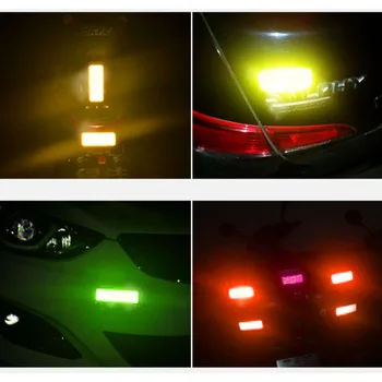 10VNT 3X8cm Atspindinčios Juostos Įspėjimo Juosta Automobilio Buferio atspindinčias juostas Saugus Reflektorius, Automobilių Lipdukai ir Lipdukai Automobilio Stiliaus