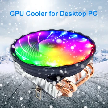 SNIEGO 4 Šilumos Vamzdžiai CPU Aušintuvo RGB 120mm PWM 4 Pin VNT Radiatoriaus ramu Intel LGA 2011 1150 1151 1155 AMD AM3 CPU Aušinimo Ventiliatorius