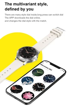 Pritaikyti dial Smart laikrodis Su Širdies ritmo Moters sveikatos vadybos smartwatch moterims pranešimai priminimas WhatsApp facebook
