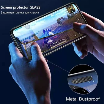 2 Gabalas Stiklo iPhone 12 11 Pro Max X XS XR Screen Protector, iPhone 12mini 7 8 Plius 6 Grūdintas Kino Ausinės Su Dulkių Ju
