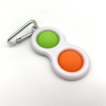 Naujas Fidget Žaislai Paprasta Dimple Žaislas Riebalų Smegenų Streso pagalbos Ranką Fidget Žaislai, Raštinės Keychain Pakabukas Famure