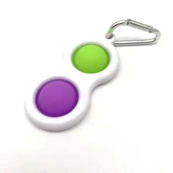 Naujas Fidget Žaislai Paprasta Dimple Žaislas Riebalų Smegenų Streso pagalbos Ranką Fidget Žaislai, Raštinės Keychain Pakabukas Famure