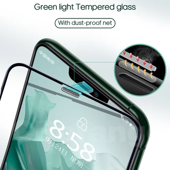 Grūdintas Stiklas iPhone 12 Pro Max Apsaugoti Akis i12 Mini Screen Protector, iPhone, 11 X Xs XR Apsaugos Žalia Filmas