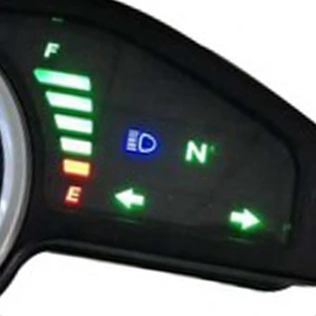 Universalus Skaitmeninis Motociklo Ridos LCD Matuoklis Tachometras, Spidometras Gabaritai Nakties Šviesos