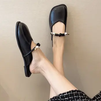 2021 Naujas Moterų Sandalai Plokščiadugnis Mados Stilius Baotou Šlepetės Patogios Padais Aukštos Kokybės Batviršiais