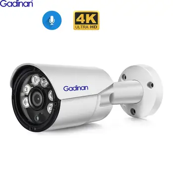 8MP 4K Ip Kamera 5MP 3MP Outdoor H. 265AI Kulka Vaizdo IR Metalo Kamera su Poe ir Video Stebėjimo Kameros