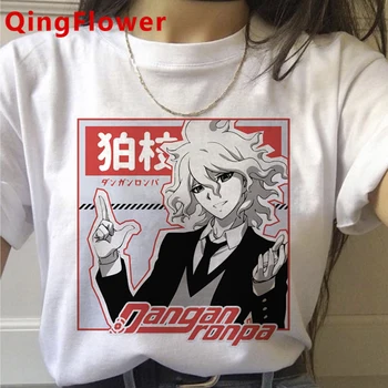 Karšto Japonų Anime Ouma Kokichi Marškinėliai Vyrams Animacinių filmų Danganronpa V3 (T-shirt Ouma Kokichi Grafinis Tees Unisex Viršūnes Marškinėlius Vyras