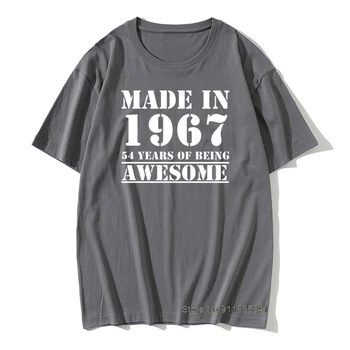 Derliaus Grafinis Negabaritinių marškinėliai-O-Kaklo Vasaros 1967 Vyrų Unikalus Viršūnes Tees Medvilnės Tėtis Grandad T-Shirt Vyrai