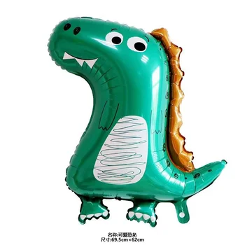 Naujas animacijos dinozaurų serijos aliuminio plėvelę, balionas vaikų žaislas gimtadienio apdailos rekvizitai