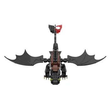 SS Star Filmų Serijos Duomenys Toothless Plytų Black Dragon Modelis Statyba Blokai, Plytos 