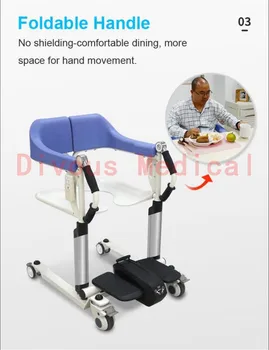 Naujas Produktas, Namų Priežiūros Komoda Kėdė, Tualeto, Dušo kėdė Juda Vežimėliu Neįgaliesiems Elektros Pacientų Keltuvai Perdavimo Kėdė