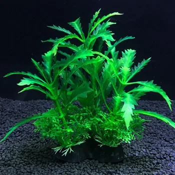 Dirbtinis Akvariumo Dekoras Augalai Vandens Plastikinių Ornamentu Vandens Augalų, Žuvų Bakas Žolės Apdailos Priedai 14cm 12 Rūšių