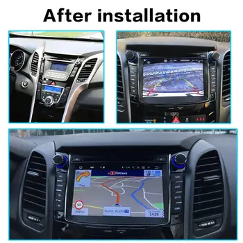 Carplay Android10 Automobilio DVD grotuvas GPS Navigacija Galvos vienetas Hyundai I30 Elantra GT 2012+ Multimedia grotuvas radijo magnetofonas