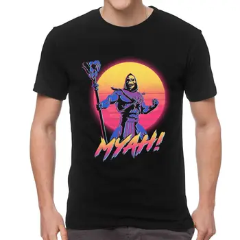 Vyrų Fisto Jis-Žmogus Meistrų Visata Skeletour 83 T-Shirt Skeletor 80s Ji-Ra Žvėris Marškinėlius trumpomis Rankovėmis Marškinėliai Medvilnė Tee