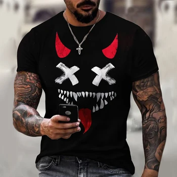 2021 XOXO modelio 3D spausdinimo T-shirt mados vyrų street laisvalaikio T-shirt vyras O-kaklo, negabaritinių viršų