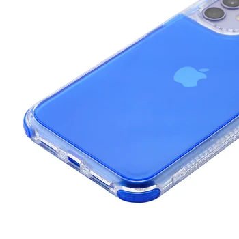 Atsparus smūgiams Bamperis Saldainiai Spalvos Telefono dėklas skirtas iPhone 11 12 Pro XS Max XR X 12 Mini 7 8 Plus SE 2020 Skaidri Minkšta Galinį Dangtelį