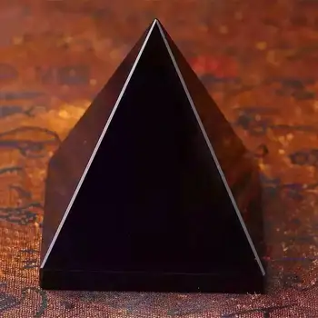 Obsidianas Piramidės Natūralaus Poliruoto Paviršiaus Black Crystal Reiki Energijos Akmuo, Mineralinis Pavyzdys Piramidės Papuošalai, Namų Deor