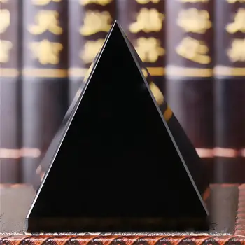 Obsidianas Piramidės Natūralaus Poliruoto Paviršiaus Black Crystal Reiki Energijos Akmuo, Mineralinis Pavyzdys Piramidės Papuošalai, Namų Deor
