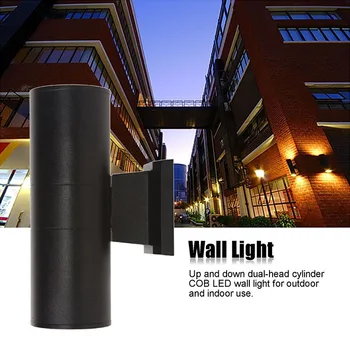 LED Sienos Lempos IP65 Vandeniui vidaus ir Lauko Aliuminio Sienų apšvietimo paviršinės Montuotės Cilindras LED Sodas, Veranda Šviesos