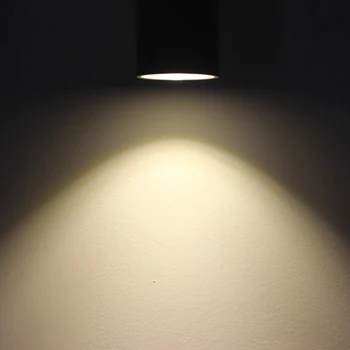 LED Sienos Lempos IP65 Vandeniui vidaus ir Lauko Aliuminio Sienų apšvietimo paviršinės Montuotės Cilindras LED Sodas, Veranda Šviesos