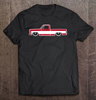 Padažas Gear Marškinėliai 73-87 Squarebody 2 Tonas Raudona Balta Sunkvežimių Vyras Trumpomis Rankovėmis T-Shirt Viršūnes Sporto Drabužių Sally Drabužių, Drabužių Liniją