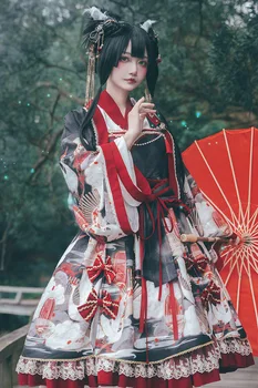 Debesis & Krano ~ Kimono Stiliaus Wa Lolita Suknelę, OCELOT