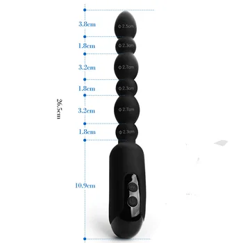 20 Greičio Analinis Vibratorius Unisex Sekso Žaislai Dual Motor Butt Plug Įkrovimo Vyrų Vibruojantis Analinis Dildo Prostatos Massager Poroms