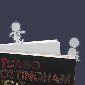 2vnt/Daug 3D Little Man Žymą Animacinių filmų Biuro Darbuotojas Žymą, Mokyklų ir Biuro Knygų Žymeklis