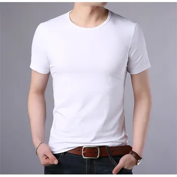 B1024-trumparankoviai marškinėliai, vyriški 1 vasaros nauja tendencija korėjos versija medvilnės pavasarį vyrų apvalios kaklo pusė rankovėmis drabužius