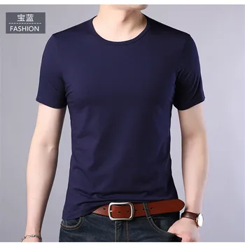B1024-trumparankoviai marškinėliai, vyriški 1 vasaros nauja tendencija korėjos versija medvilnės pavasarį vyrų apvalios kaklo pusė rankovėmis drabužius