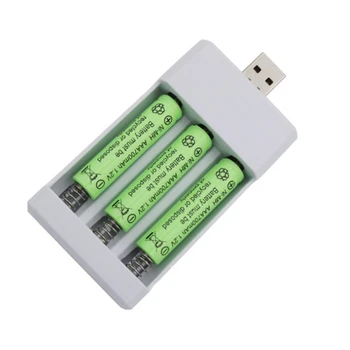 3-Lizdas, USB Kištukas, Baterijos Kroviklis AA /AAA 1.2 V Nešiojamų Ni-Cd Įkrovimo Baterija (akumuliatorius
