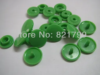 Nemokamas pristatymas 20 rinkinių KAM B14 Pavasario, Žalios spalvos snap mygtuką siuvimo kūdikių spalvos plastiko užtrauktuku snap mygtuką