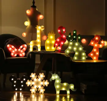 3D kaktusas LED stalo lempa romantiškas stilius žalia lemputė atostogų apšvietimas naktį žibintai apdailos vaikų miegamasis